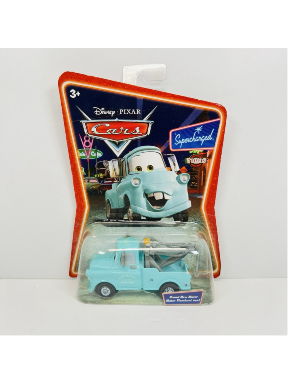 Disney Pixar Cars "Brand New Mater" Supercharged Collectible On Card New 1:55